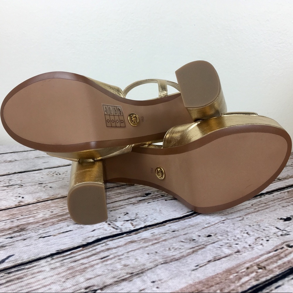 MICHAEL Michael Kors Lexie Platform Gold Stars 9 - Picture 5 of 8
